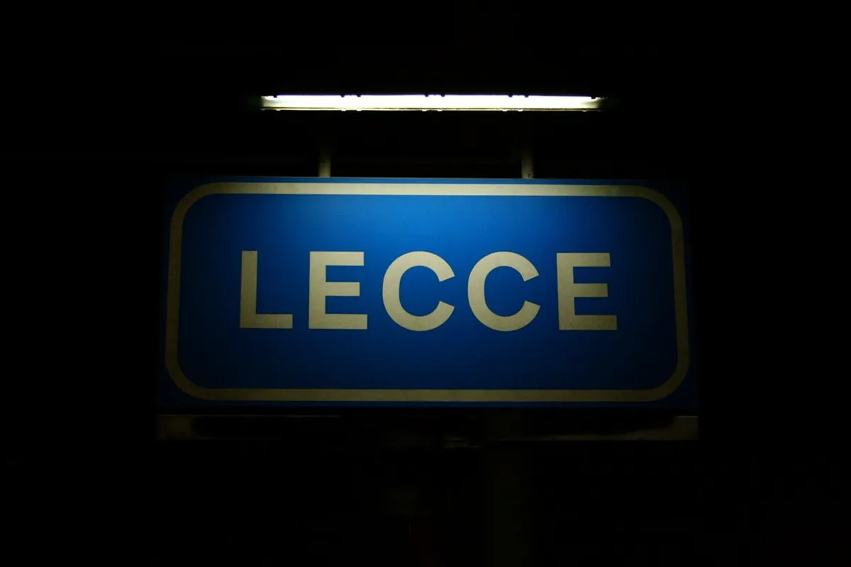Arriving Train Station in Lecce, Italy