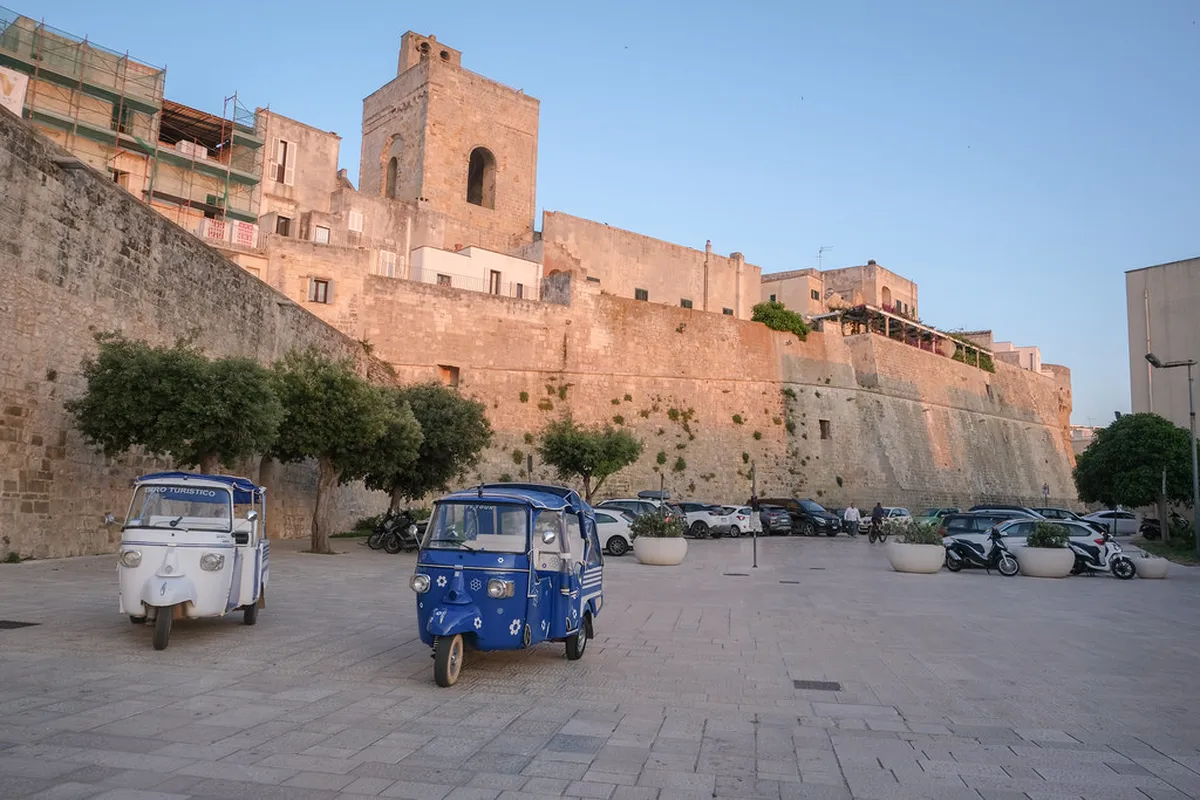 Driving Scenic Coastal in Otranto, Italy