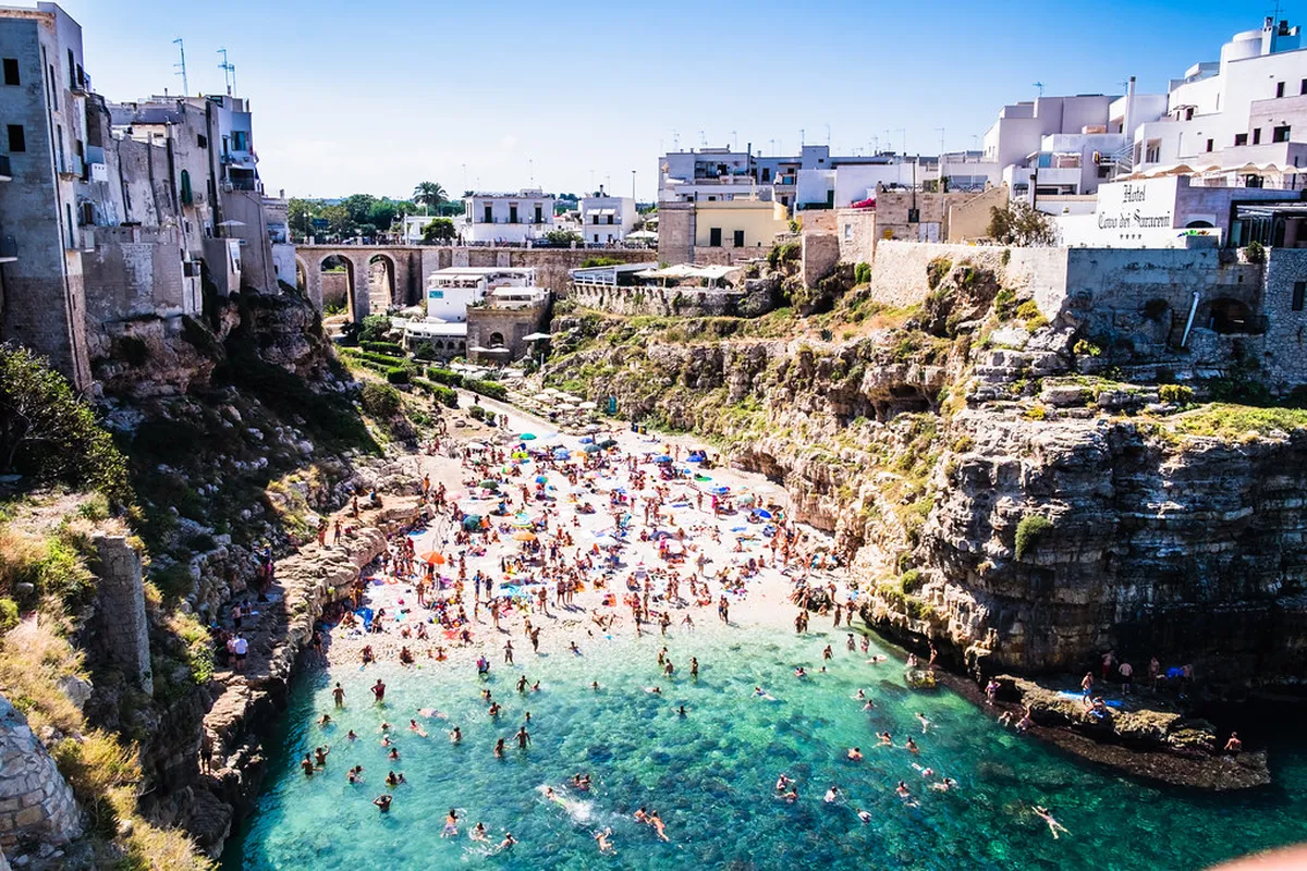 Wander Historic Center in Polignano a Mare, Italy