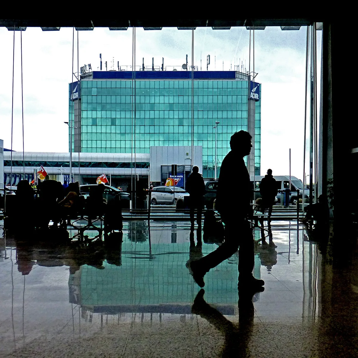 Fiumicino Airport in Rome, Italy