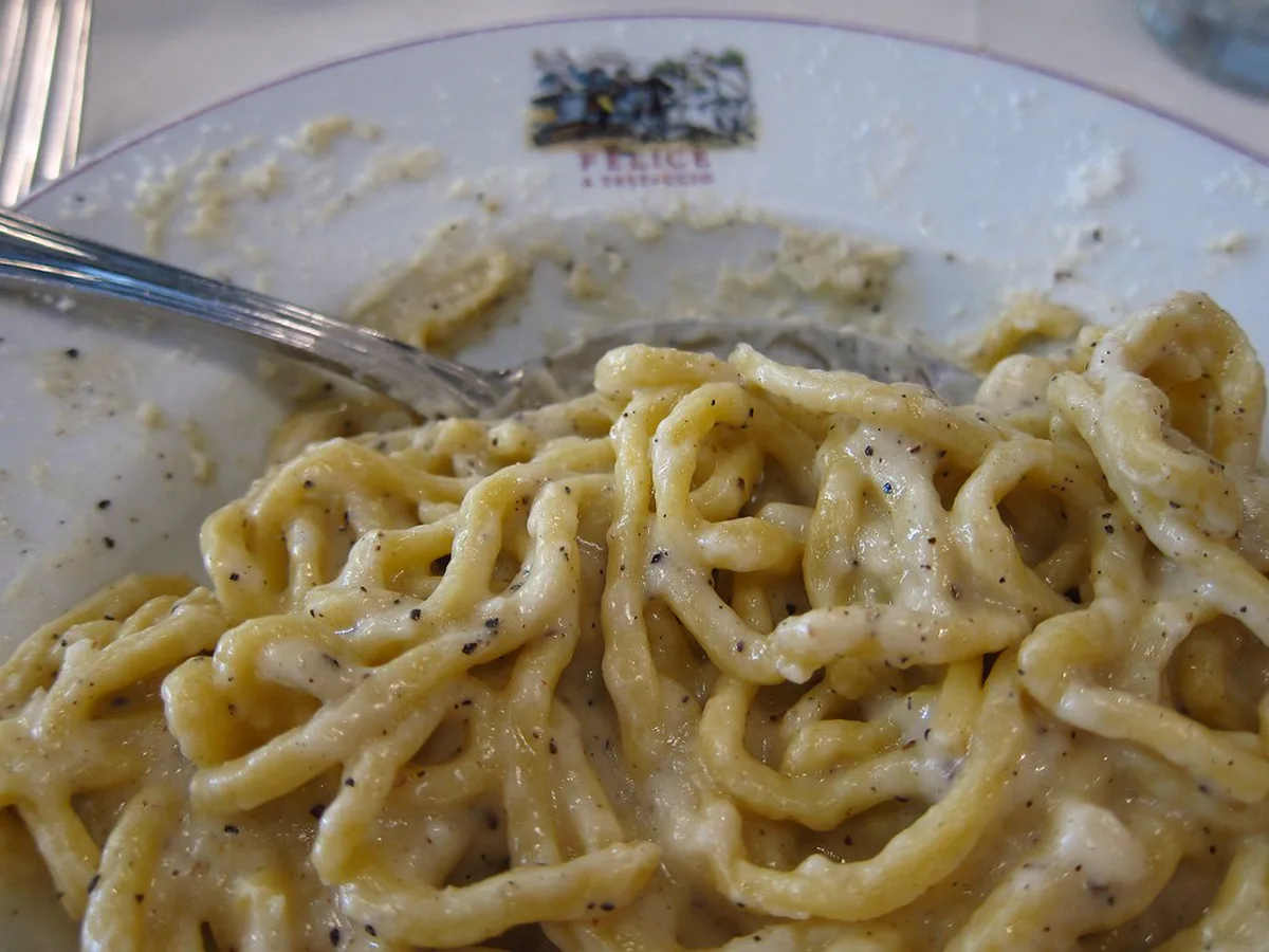 Cacio Pepe in Rome, Italy
